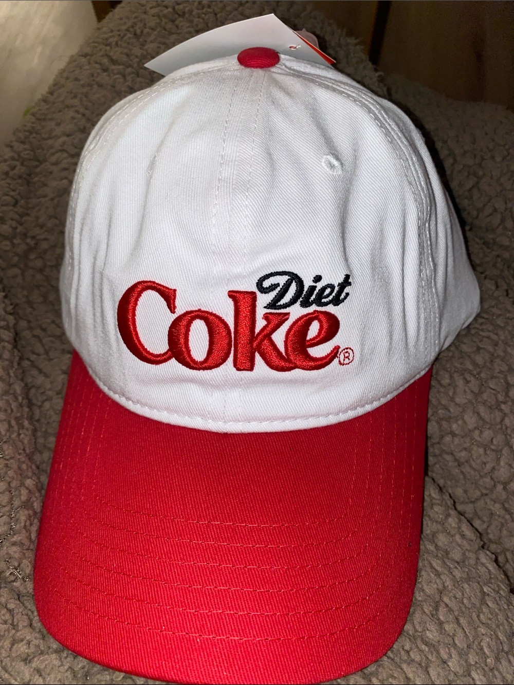 Diet Coke White and Red Baseball Cap